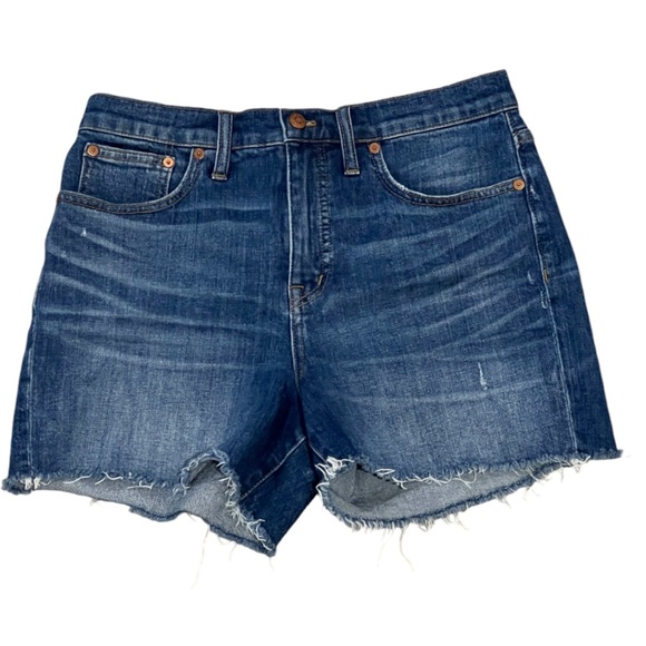 Madewell High Rise Cut-Off Jean Shorts Size 28 - Picture 1 of 7